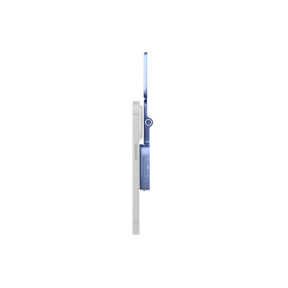 amaran Go (Blue), Ultra-compact, MagSafe & Qi2 compatible mini phone light for aspiring creators
