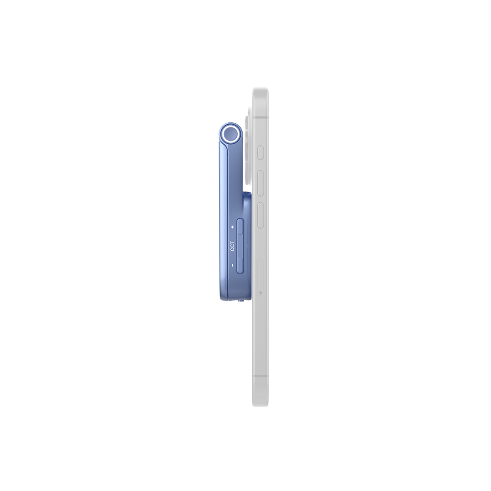 amaran Go (Blue), Ultra-compact, MagSafe & Qi2 compatible mini phone light for aspiring creators