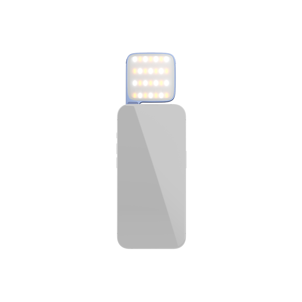 amaran Go (Blue), Ultra-compact, MagSafe & Qi2 compatible mini phone light for aspiring creators