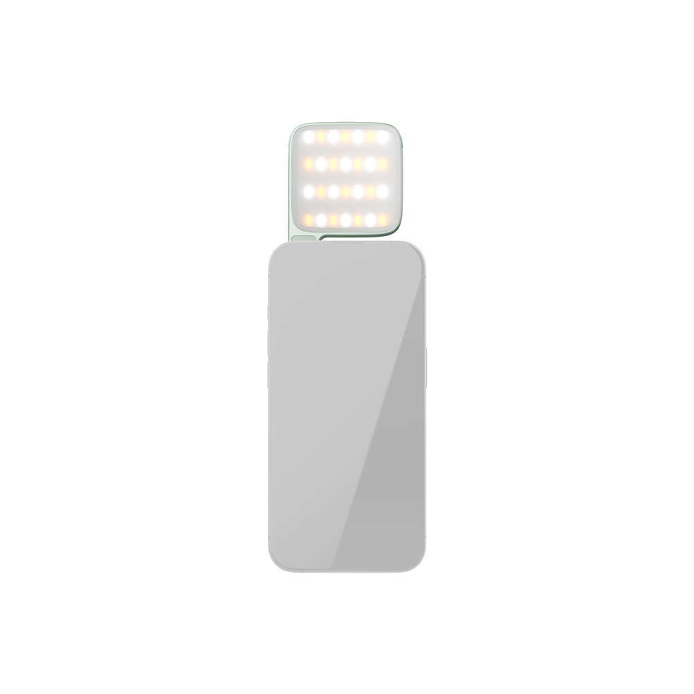 amaran Go (Green), Ultra-compact, MagSafe & Qi2 compatible mini phone light for aspiring creators