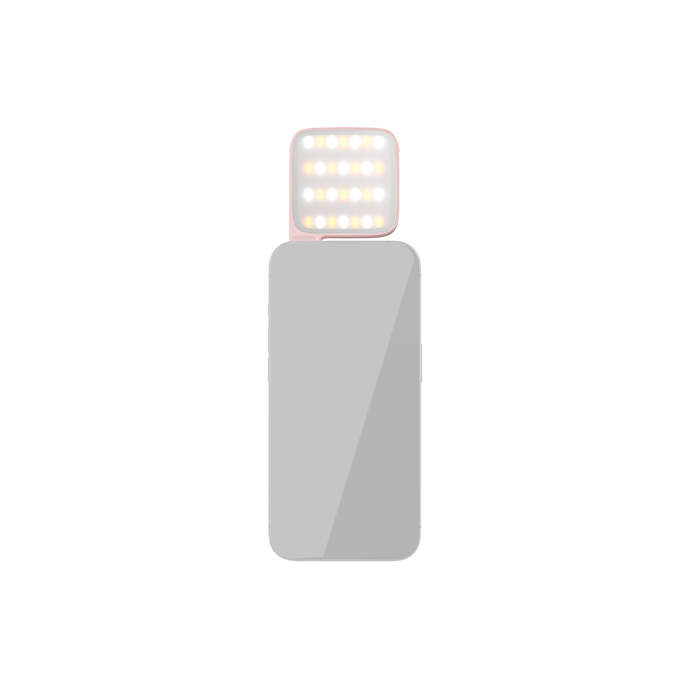 amaran Go (Pink), Ultra-compact, MagSafe & Qi2 compatible mini phone light for aspiring creators