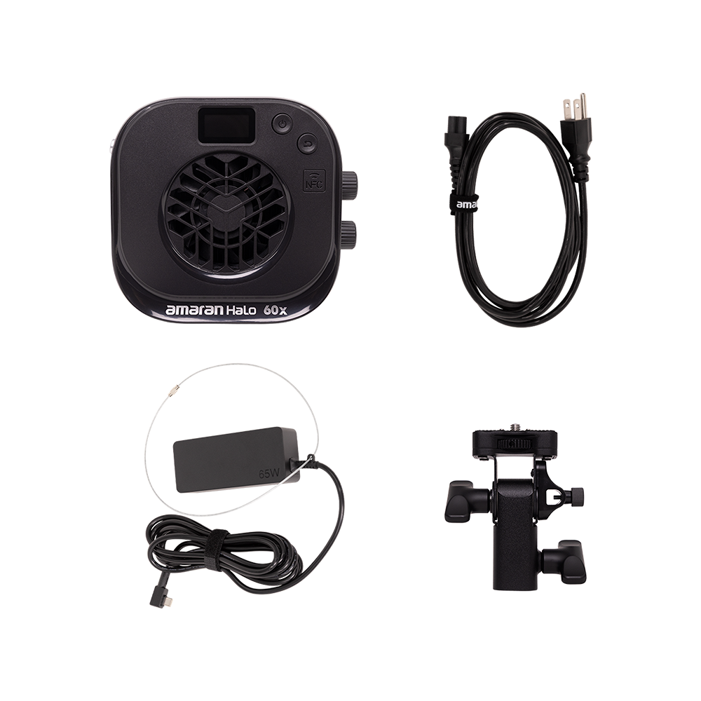 amaran Halo 60x, Ultra-compact, 63W bi-color Bowens Mount COB light for everyday creator setups