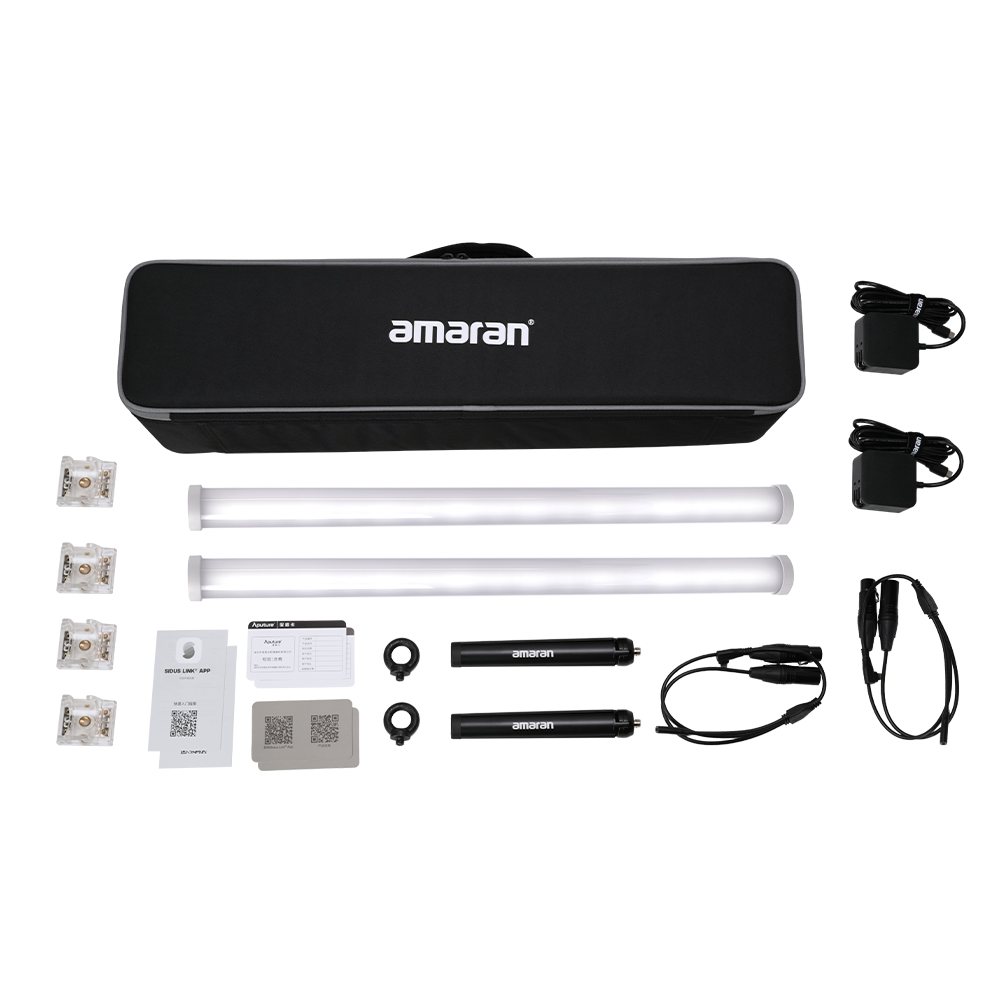 amaran PT2c - 2-Light Production Kit, 11.5W Full-Color LED Light, 2,700K - 10,000K CCT, CRI 95