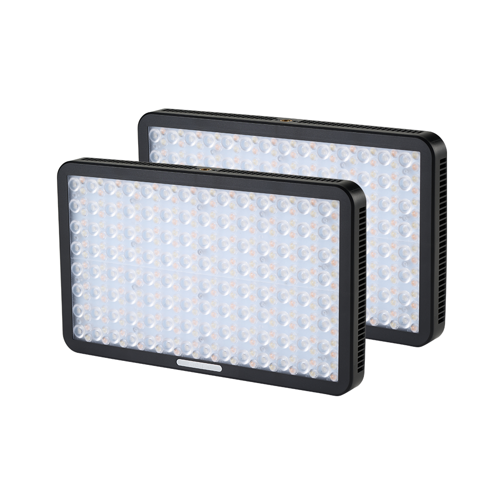 amaran Pano 60c 2-Light Kit (Charcoal), 60W Full-Color Panel LED Light, 2,300K - 10,000K CCT, CRI 96