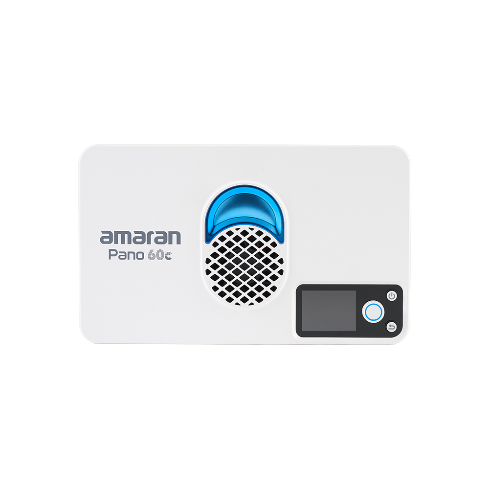 amaran Pano 60c Kit (White), 60W Full-Color Panel LED Light, 2,300K - 10,000K CCT, CRI 96
