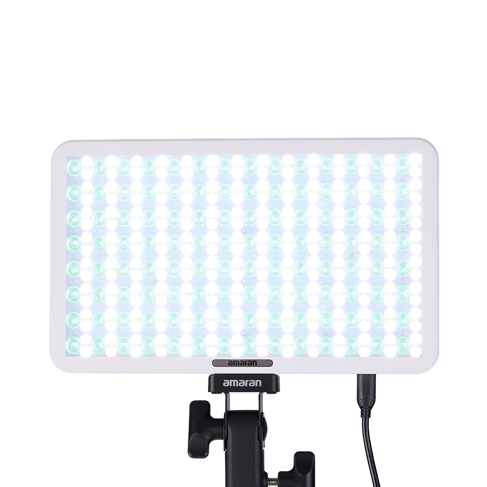 amaran Pano 60c Kit (White), 60W Full-Color Panel LED Light, 2,300K - 10,000K CCT, CRI 96