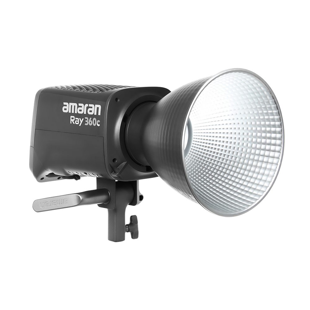 amaran Ray 360c, 360W full-color Bowens Mount COB light powered by OmniColor