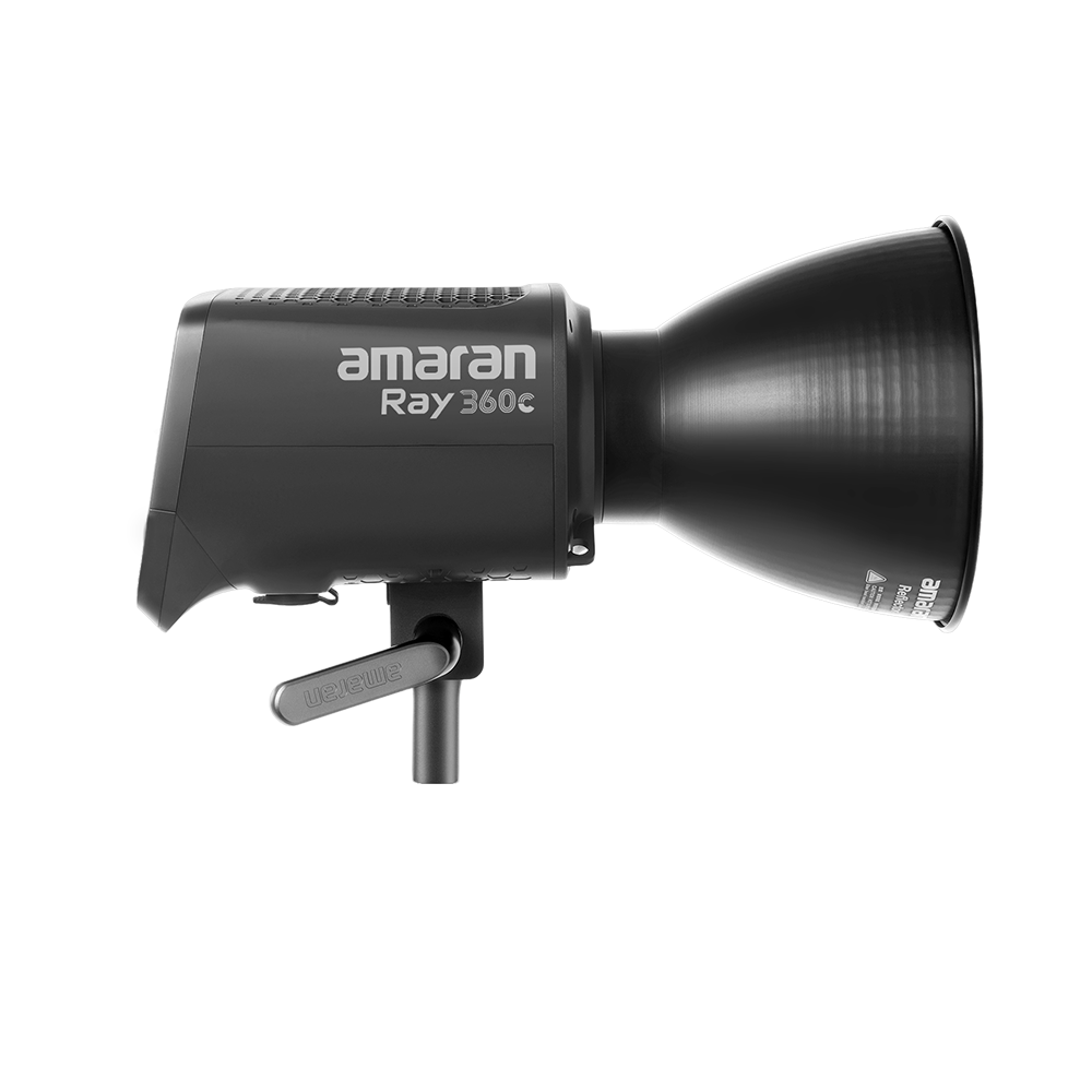 amaran Ray 360c, 360W full-color Bowens Mount COB light powered by OmniColor