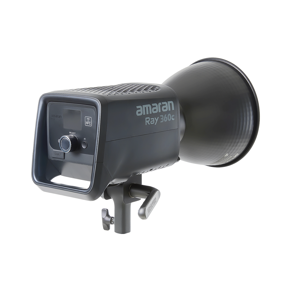 amaran Ray 360c, 360W full-color Bowens Mount COB light powered by OmniColor