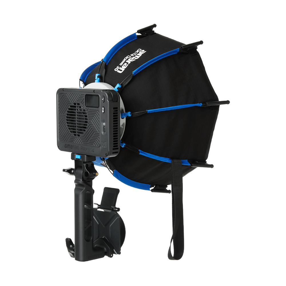 amaran Ray 60c, Ultra-compact, 60W full-color Bowens Mount COB light powered by OmniColor