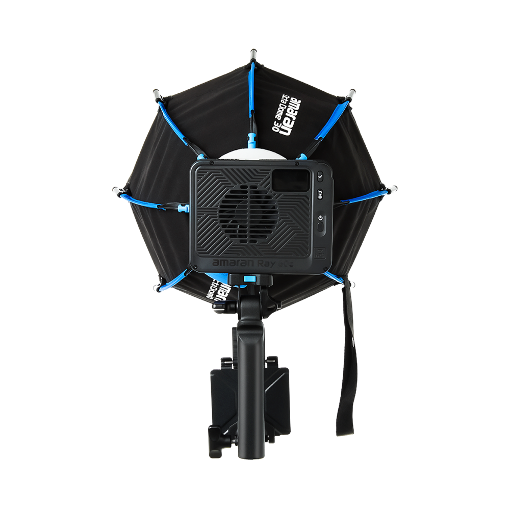 amaran Ray 60c, Ultra-compact, 60W full-color Bowens Mount COB light powered by OmniColor