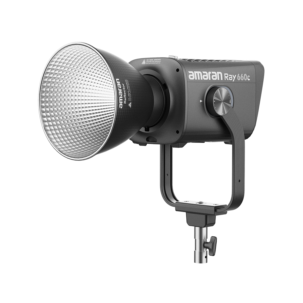 amaran Ray 660c, 660W full-color Bowens Mount COB light powered by OmniColor