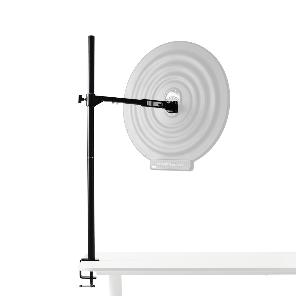 amaran Verge Desk Clamp Stand (Black), Fully-adjustable desk clamp stand for mounting the amaran Verge or Verge Max directly to your desk