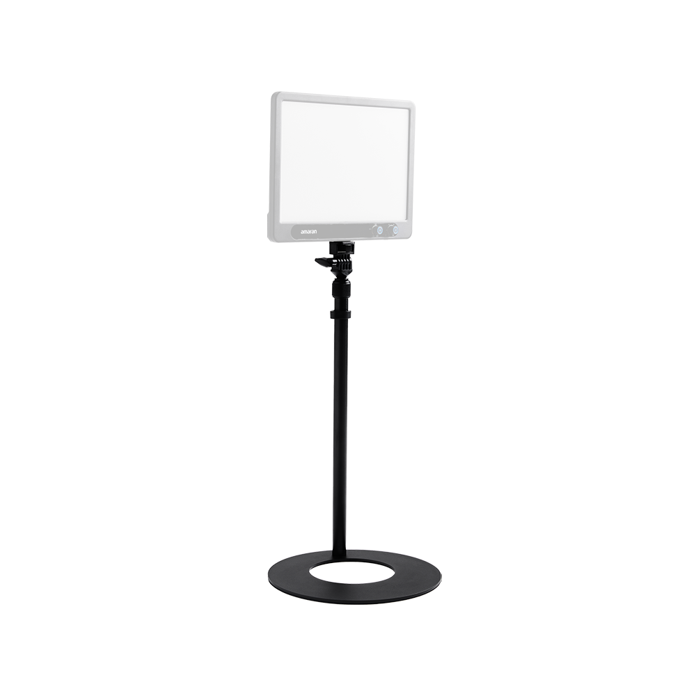 amaran Light Stand (2m), 87cm (2.83ft) height-adjustable desktop stand for desk-based setups and tabletop lighting