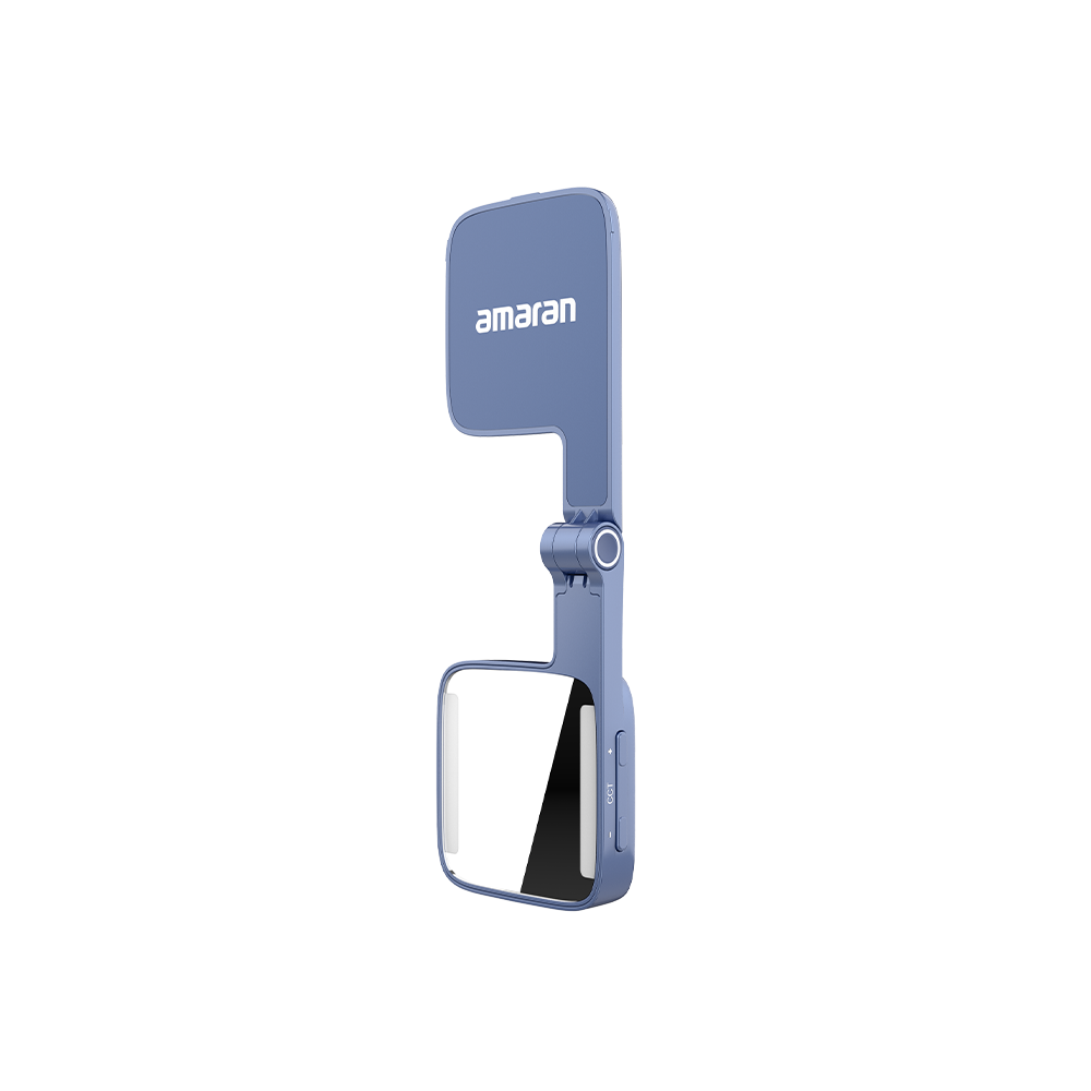 amaran Go (Blue), Ultra-compact, MagSafe & Qi2 compatible mini phone light for aspiring creators