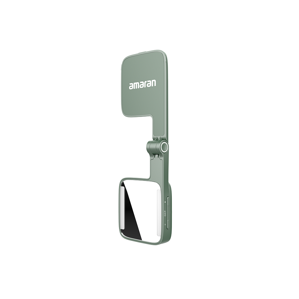 amaran Go (Green), Ultra-compact, MagSafe & Qi2 compatible mini phone light for aspiring creators