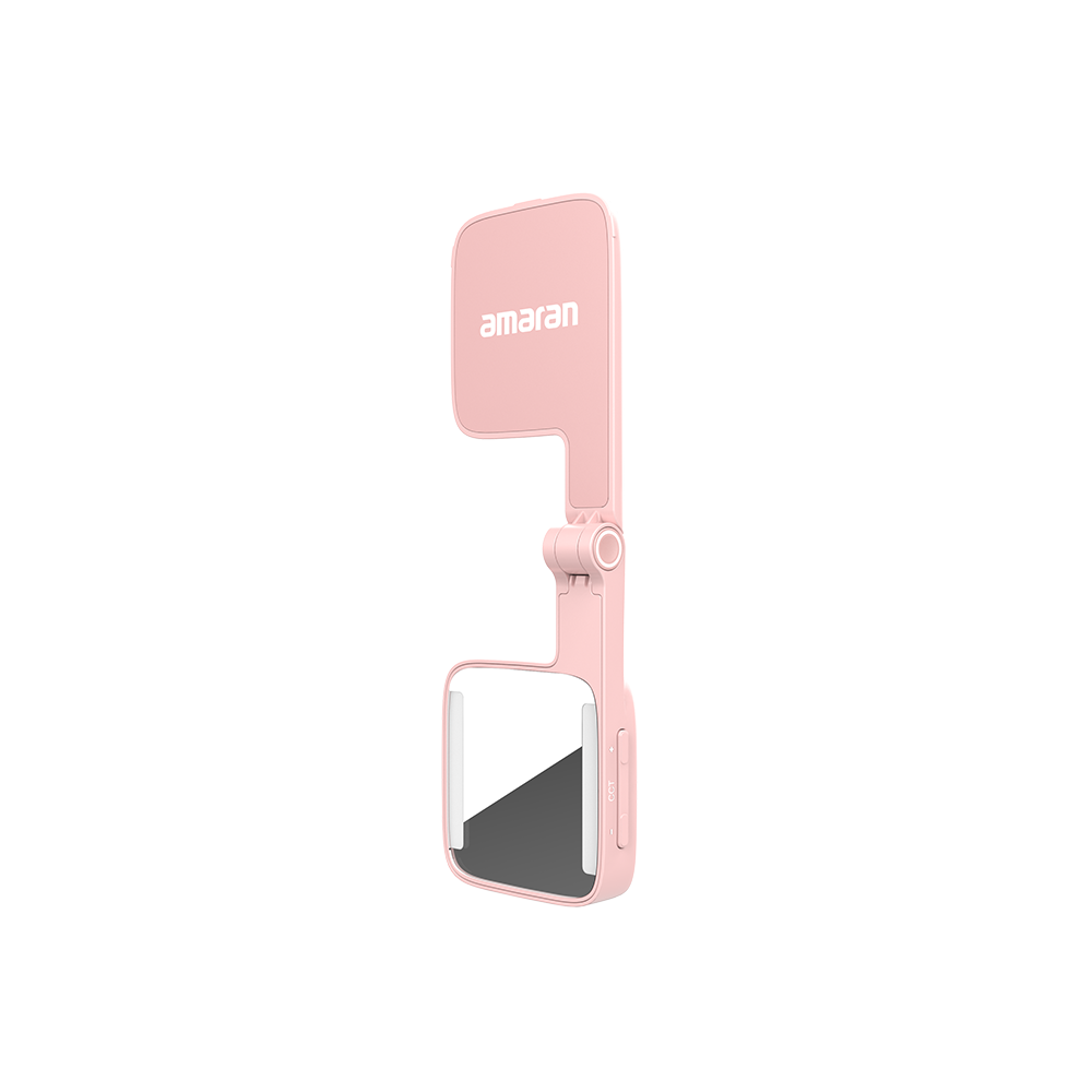 amaran Go (Pink), Ultra-compact, MagSafe & Qi2 compatible mini phone light for aspiring creators