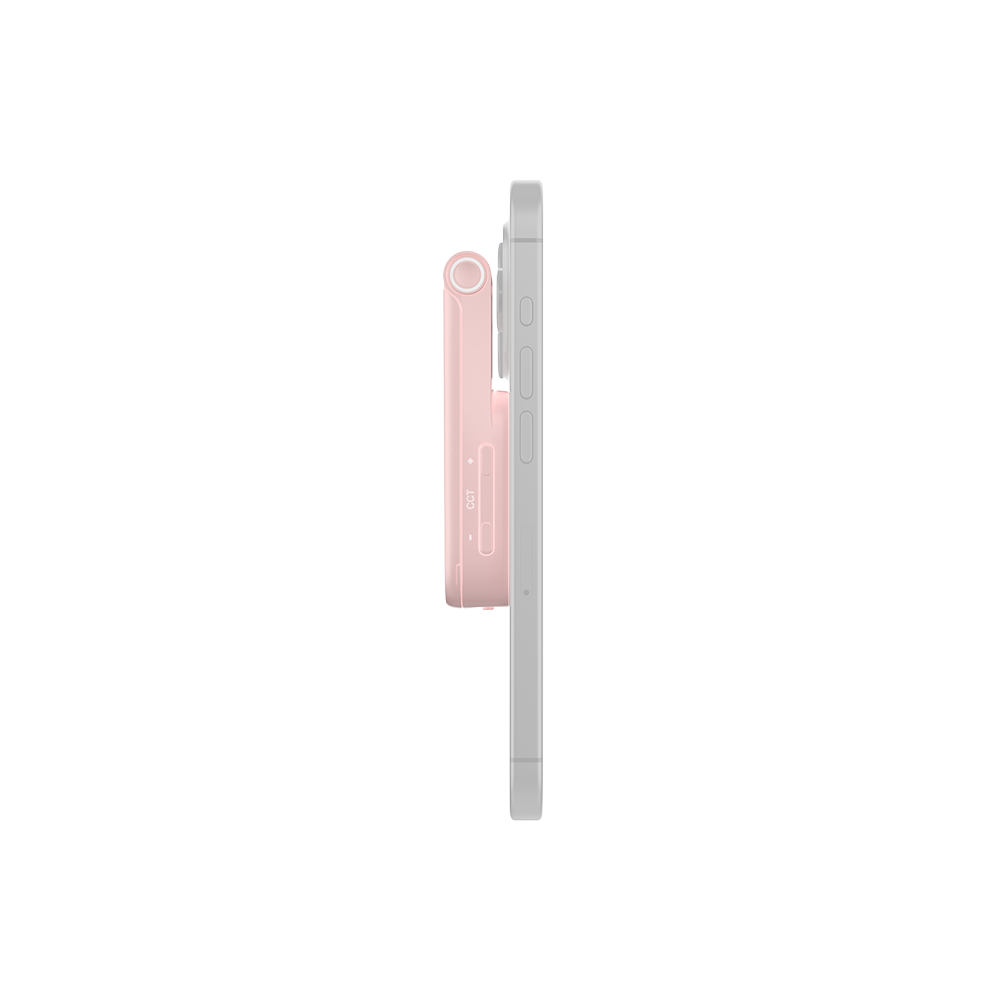 amaran Go (Pink), Ultra-compact, MagSafe & Qi2 compatible mini phone light for aspiring creators