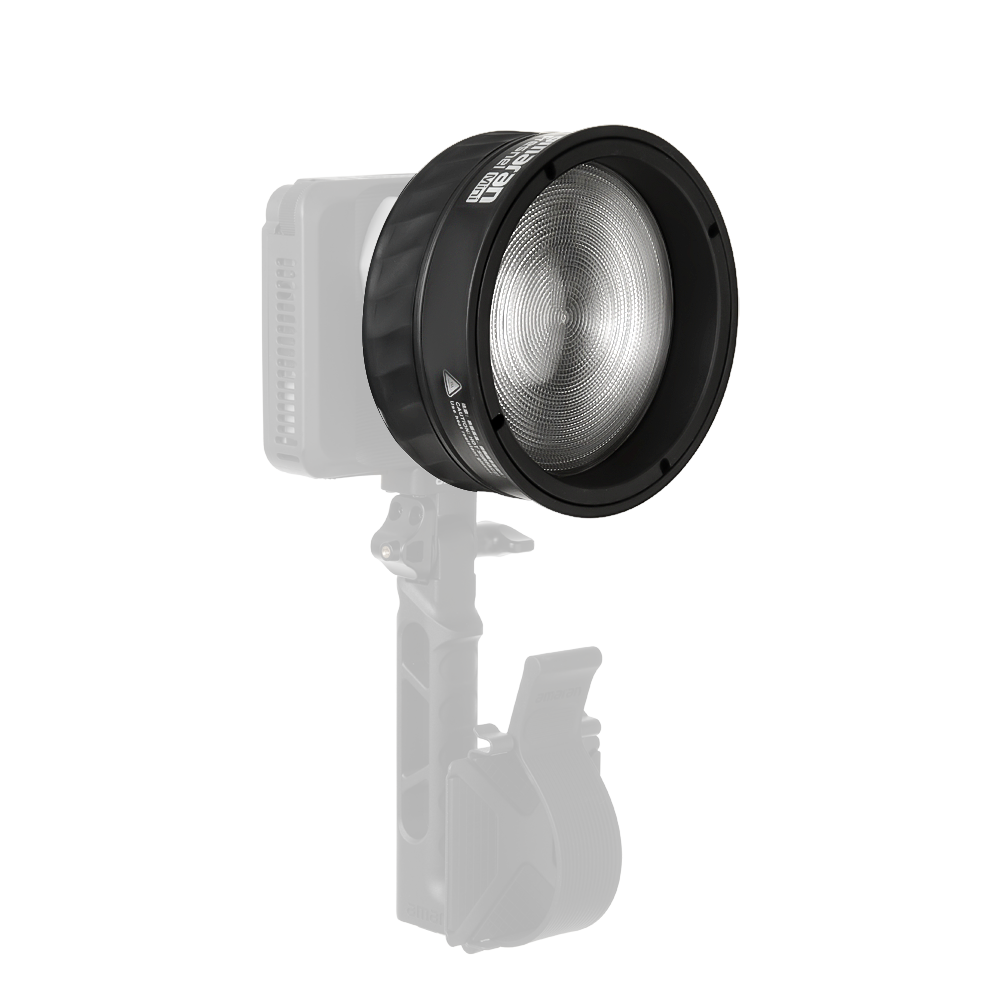 amaran Mini Fresnel, Ultra-compact Bowens Mount fresnel attachment designed for amaran Ray 60c & 120c