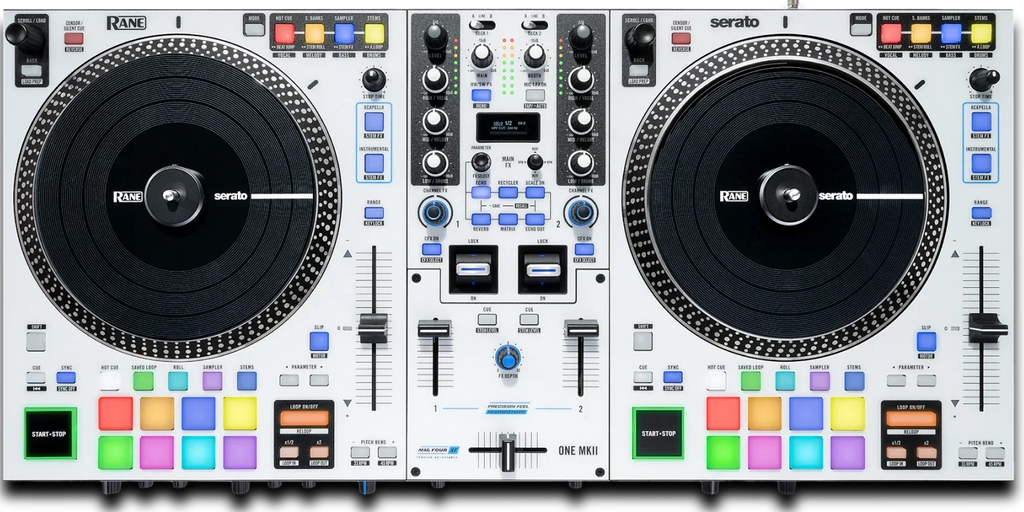Rane ONE MKII, Motorized 2-Deck DJ Controller for Serato DJ Pro with Battle-Style Layout