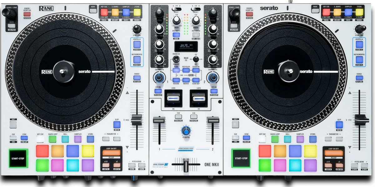 Rane ONE MKII, Motorized 2-Deck DJ Controller for Serato DJ Pro with Battle-Style Layout