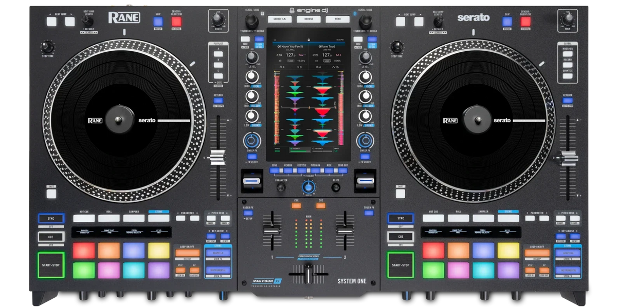 Rane System One, Serato DJ Pro Performance System with ONE Motorized Controller and Twelve MKII Deck