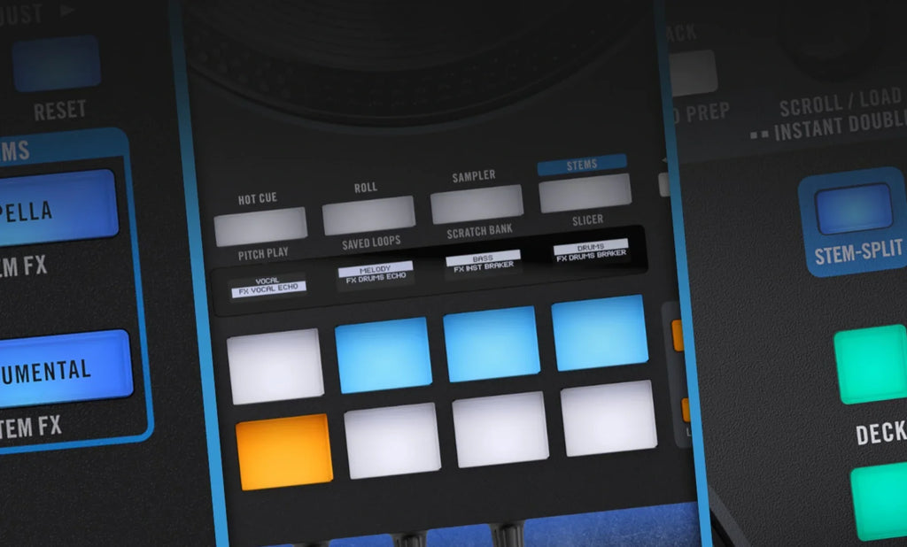 Rane FOUR, 4-Deck Stems DJ Controller for Serato DJ Pro