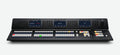 Blackmagic ATEM 1 M/E Advanced Panel 30, Very large 1 M/E hardware panel with 30 input buttons and 3 system control LCDs, plus buttons for control of 4 upstream keyers, 4 downstream keyers and 4 M/E rows