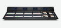 Blackmagic ATEM 2 M/E Advanced Panel 40, Professional 2 M/E hardware panel with 40 input buttons on each row and 2 independent system control LCDs, one for each row