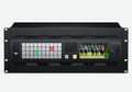 Blackmagic ATEM 4 M/E Constellation 4K Plus, Massive 4 M/E Ultra HD model has 80 standards converted 12G-SDI inputs, 48 x 12G-SDI dedicated outputs, 16 ATEM Advanced Keyers, 4 multi-views and 2 SuperSource for a total of 12 DVEs in a 4 RU design