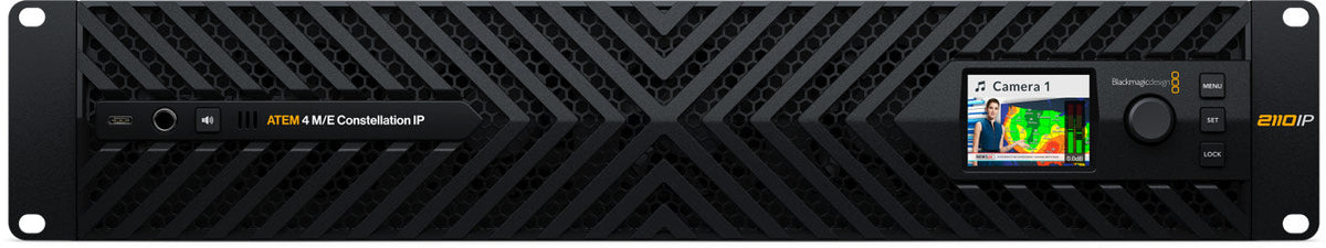Blackmagic ATEM 4 M/E Constellation IP Plus, Massive 4 M/E Ultra HD switcher with native SMPTE-2110 connections via 100G Ethernet