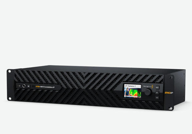 Blackmagic ATEM 4 M/E Constellation IP, Large 4 M/E Ultra HD switcher with native SMPTE-2110 connections via 100G Ethernet