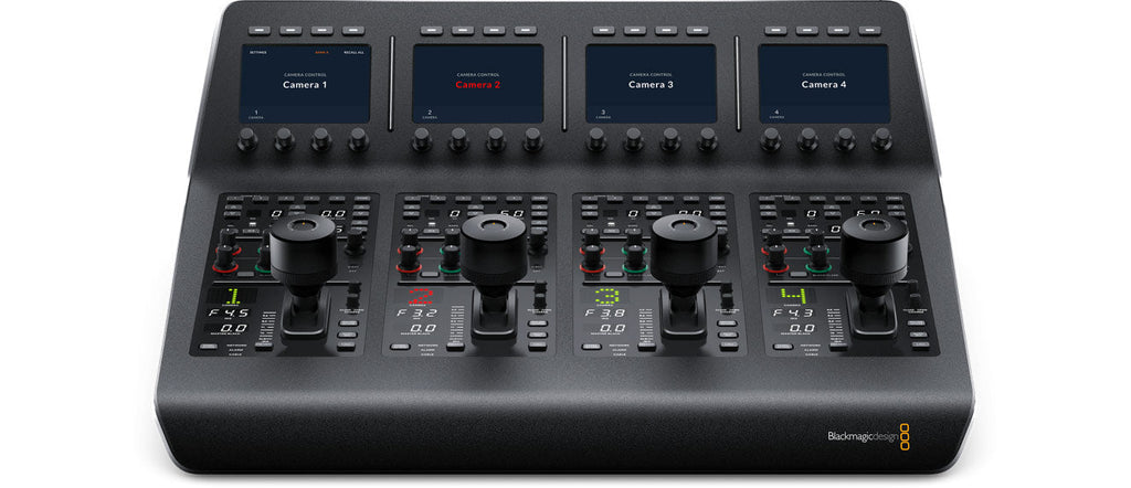 Blackmagic ATEM 1 M/E Advanced Panel 10, Compact 1 M/E hardware panel with 10 buttons and 1 system control LCD screen with customizable button colors and input labels