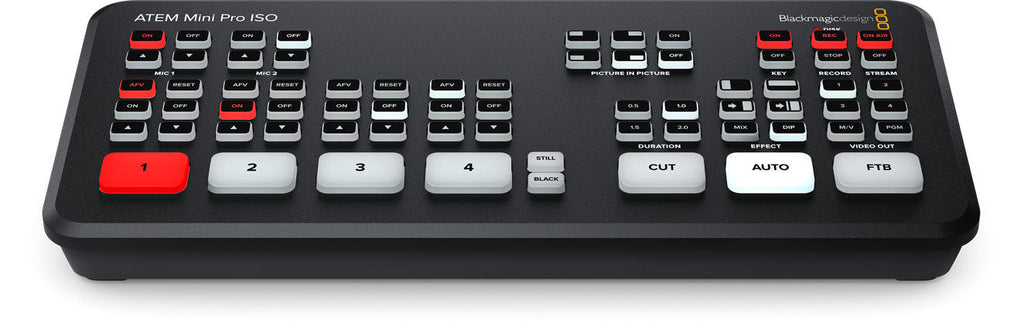 Blackmagic ATEM Mini Extreme ISO G2, Powerful live switcher with 8 HDMI inputs, built in streaming engine, multi-view, Thunderbolt for record/playback