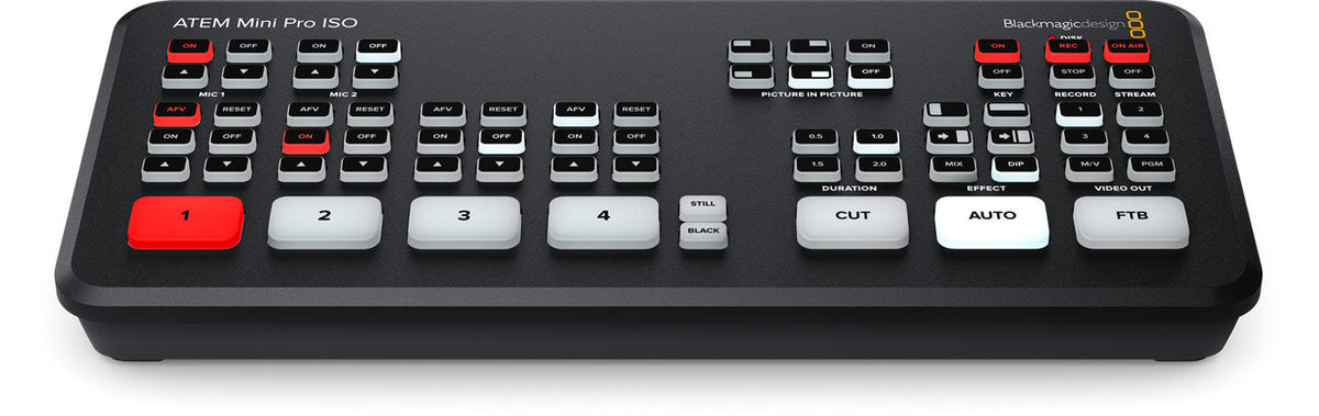 Blackmagic ATEM Mini Extreme ISO G2, Powerful live switcher with 8 HDMI inputs, built in streaming engine, multi-view, Thunderbolt for record/playback