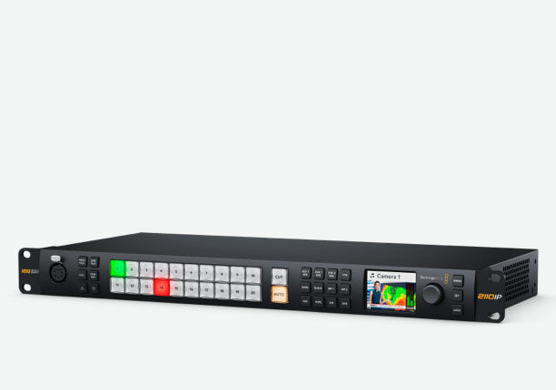 Blackmagic ATEM Monitoring Rack Panel 20, Rack mount 1 RU ATEM switcher control panel with built in monitoring converter