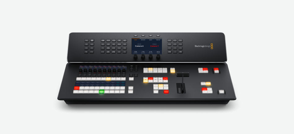 Blackmagic ATEM Television Studio HD8, Compact live production switcher with built in broadcast control panel, 8 x 3G-SDI inputs, streaming, recording, multiview, DVE, keyers, USB webcam, media players, talkback and optional cloud storage
