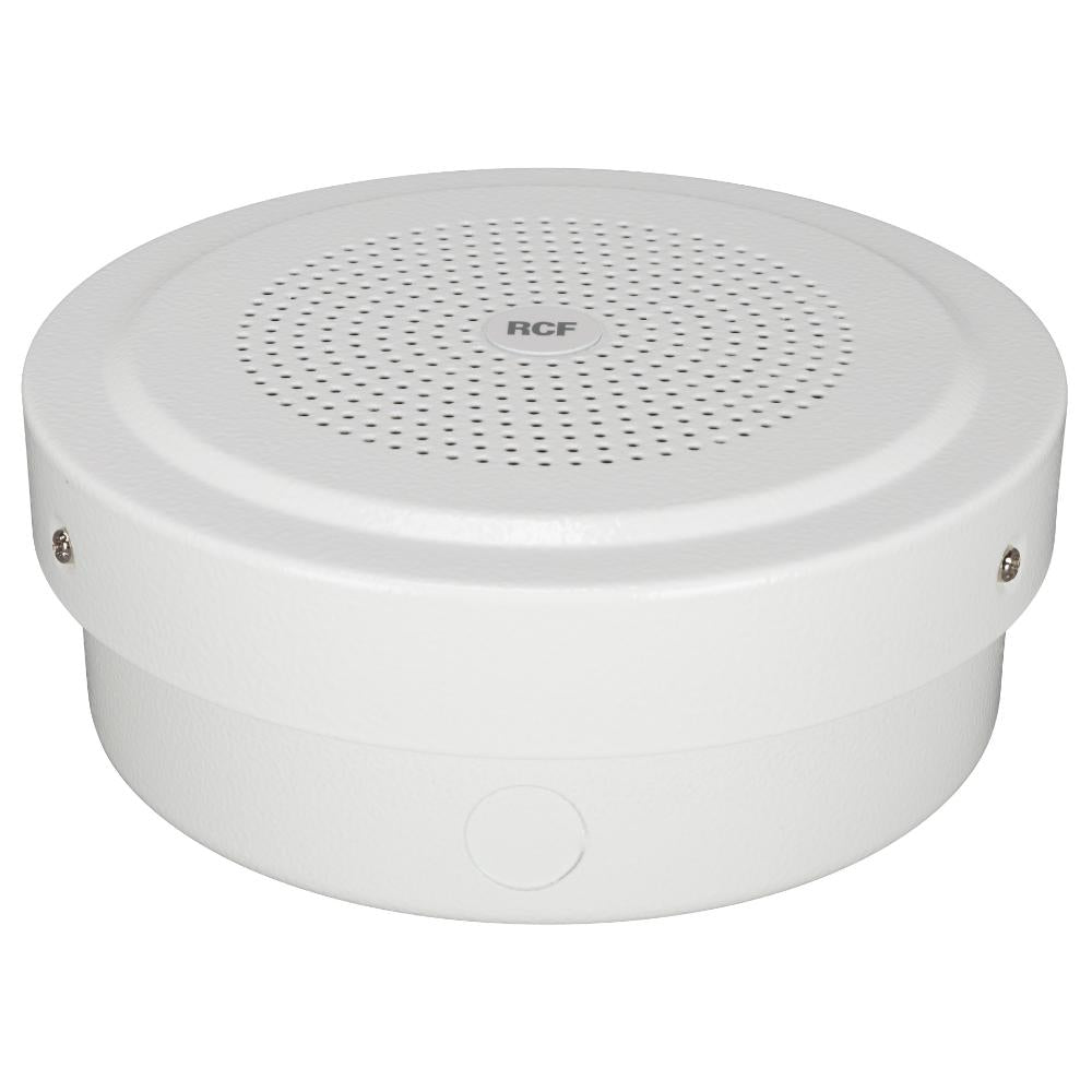 RCF DU 60EN - 5" Twin-Cone Ceiling Flush/Semi Flush Mounting Speaker, White, 6W, 70-100V - EN54-24