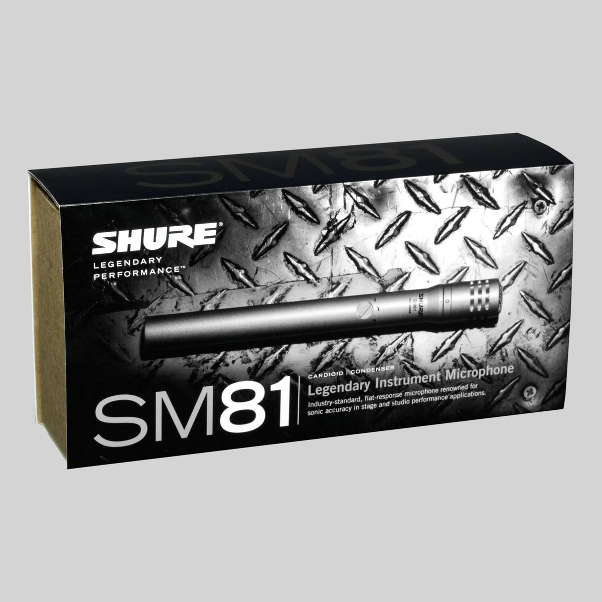 Shure SM81-LC, Condenser Instrument Microphone, Cardioid Condenser with 10dB Attenuator and 3 Position Low-Cut Filter, with Foam Windscreen
