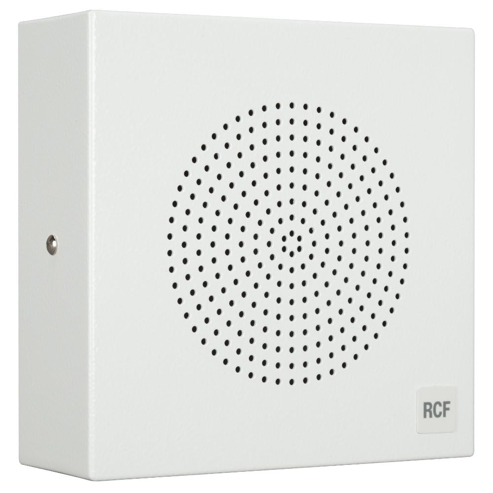 RCF DU 50EN - 5" Twin-Cone Wall/Ceiling Mounting Speaker, White, 6W, 70-100V - EN54-24