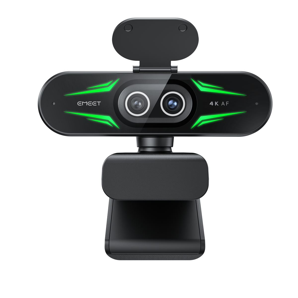 EMEET SmartCam C60E 4K Dual, Wide-Angle and Telephoto Dual-Lens 4K Webcam with 11x Hybrid Zoom, PDAF Autofocus, 3-Color RGB Ring Light and Multi-Function Remote Control for Streaming and Meetings