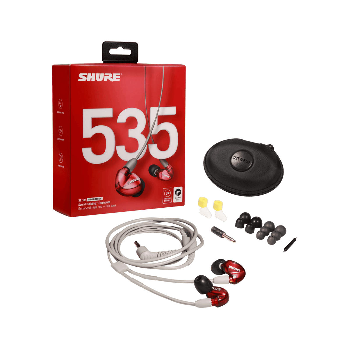 Shure SE53BABK+UNI, 3BA Earphone, Black, W/model:rmce-uni