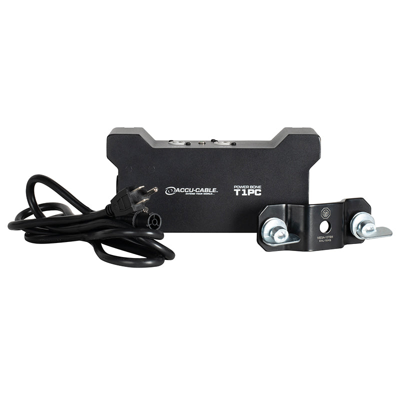 ADJ Power Bone T1PC, Distribution Box with 2 x Seetronic IP65 Locking Power Input and Thru Connections with 4 x Seetronic Indoor Locking Power Output Connections