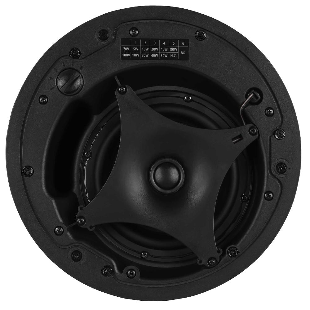 RCF PMR-60T - Passive 320W 6.5" 2-Way Pendant Speaker w/ Transformer - 8 Ω, 70/100V