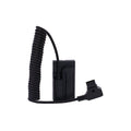 Blackhawk D-TAP to Sony L-Series NP-F Dummy Battery Cable, Coiled 16 inch to 36 inch, Voltage-Regulated 8V Output with DC Out Port, Black