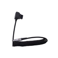 Blackhawk D-TAP to LEMO 2 Pin 0B Male Coiled Power Cable, 12 inch to 24 inch, Power Camera or Device from V-Mount or Gold Mount Battery, Black