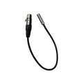 Blackhawk Mini XLR to XLR Cable, 16 inch, 3-Pin Mini-XLR Male to 3-Pin XLR Female Audio Cable, Connect Microphone or Mixer to Camera, Black