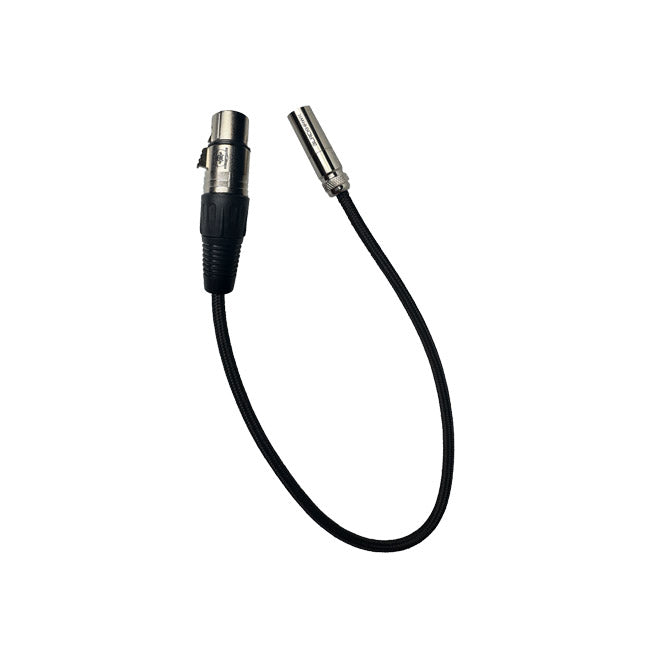 Blackhawk Mini XLR to XLR Cable, 16 inch, 3-Pin Mini-XLR Male to 3-Pin XLR Female Audio Cable, Connect Microphone or Mixer to Camera, Black
