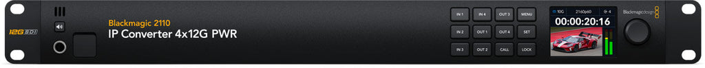 Blackmagic 2110 IP Mini BiDirect 12G SFP, Convert broadcast cameras with SDI connections to 2110 IP video systems