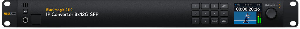 Blackmagic 2110 IP Converter 4x12G PWR, Convert and power up to 4 x 2110 IP video cameras or converters